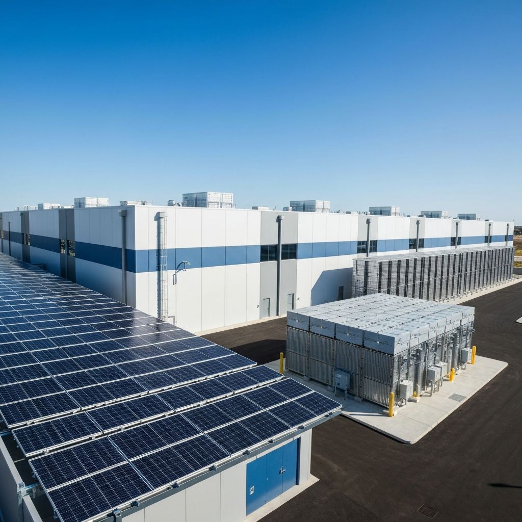 Data centre powered by renewable energy